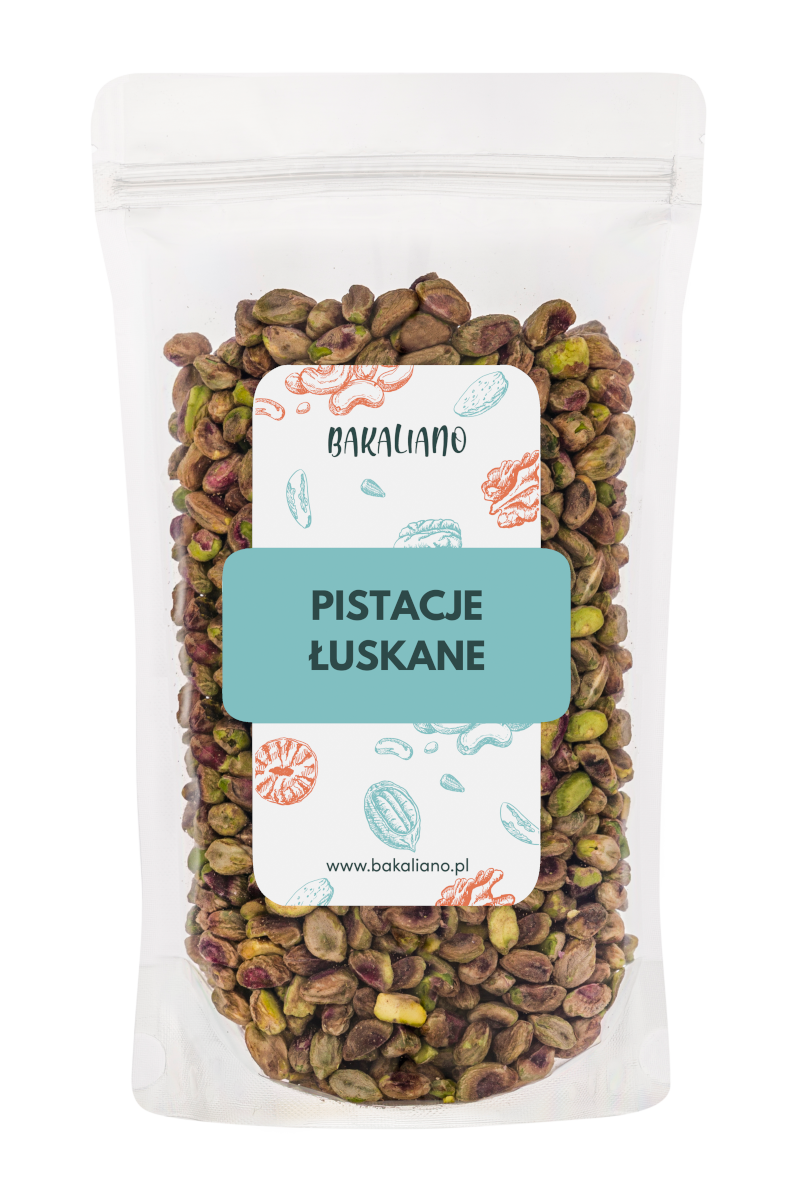 Pistacje łuskane niesolone 500g,