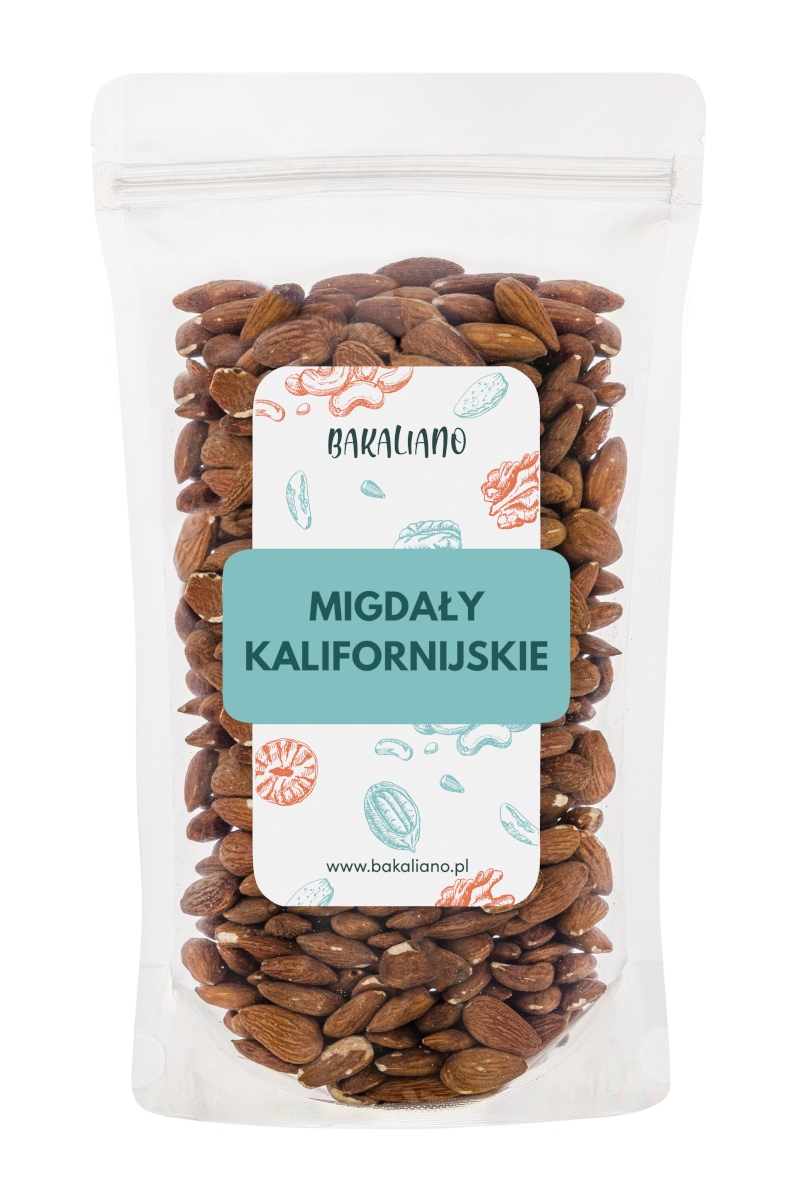 Migdały Kalifornijskie 500g,