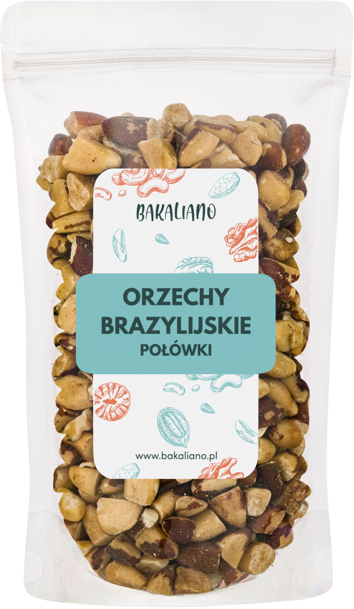 Orzechy brazylijskie połówki 1000g,