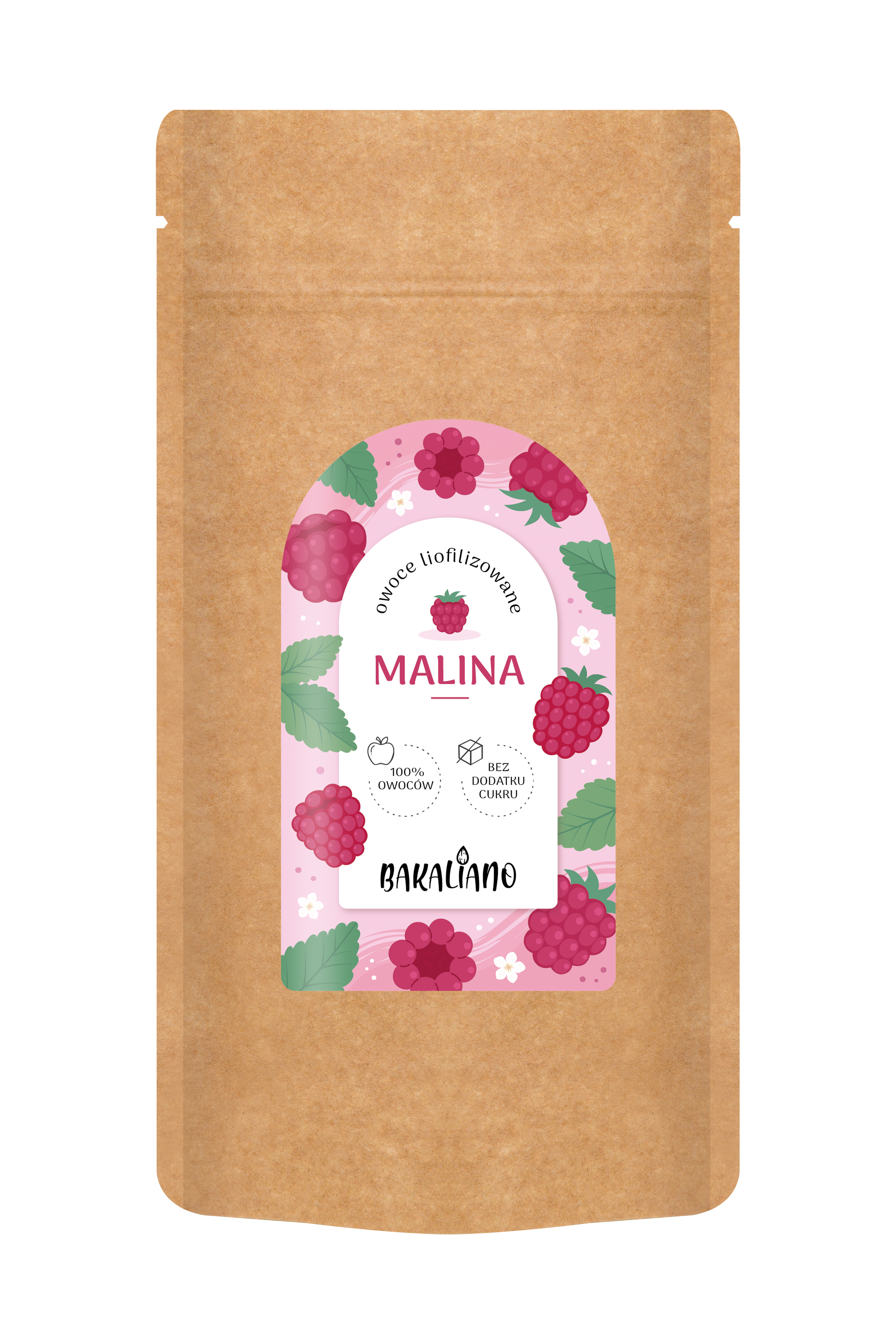 Maliny liofilizowane 20g,