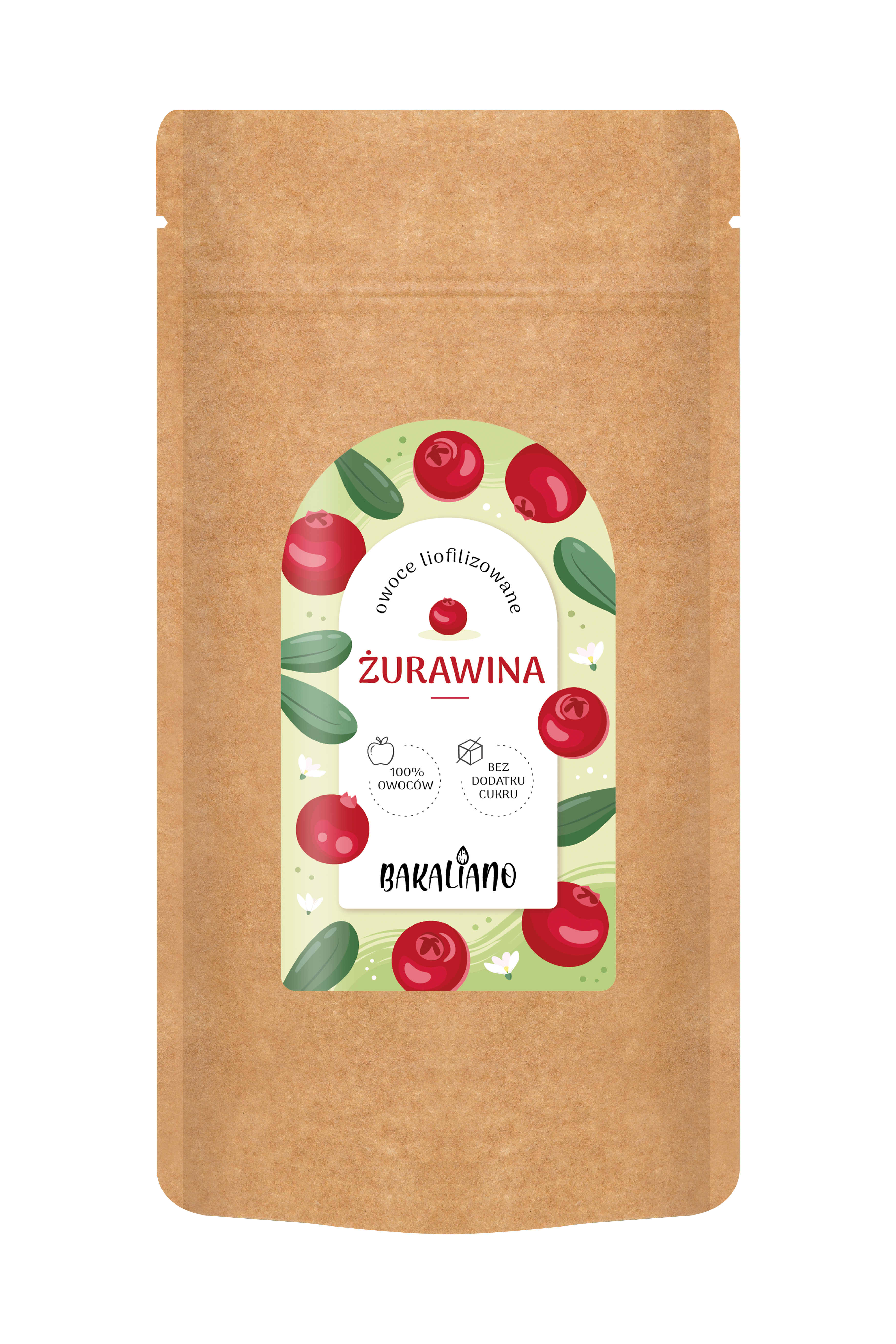 Żurawina liofilizowana 20g,