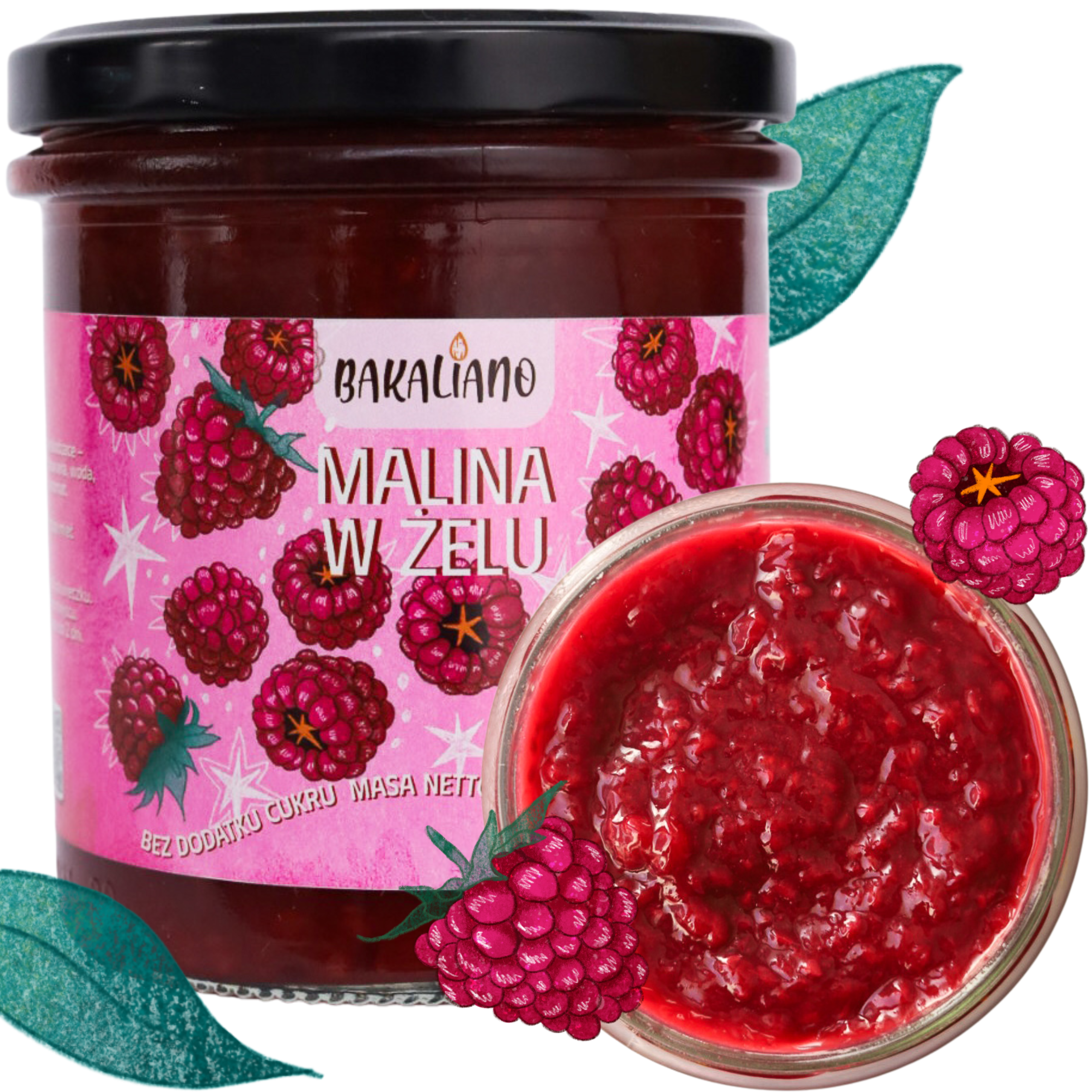 Frużelina Owoce w żelu Malina 300g