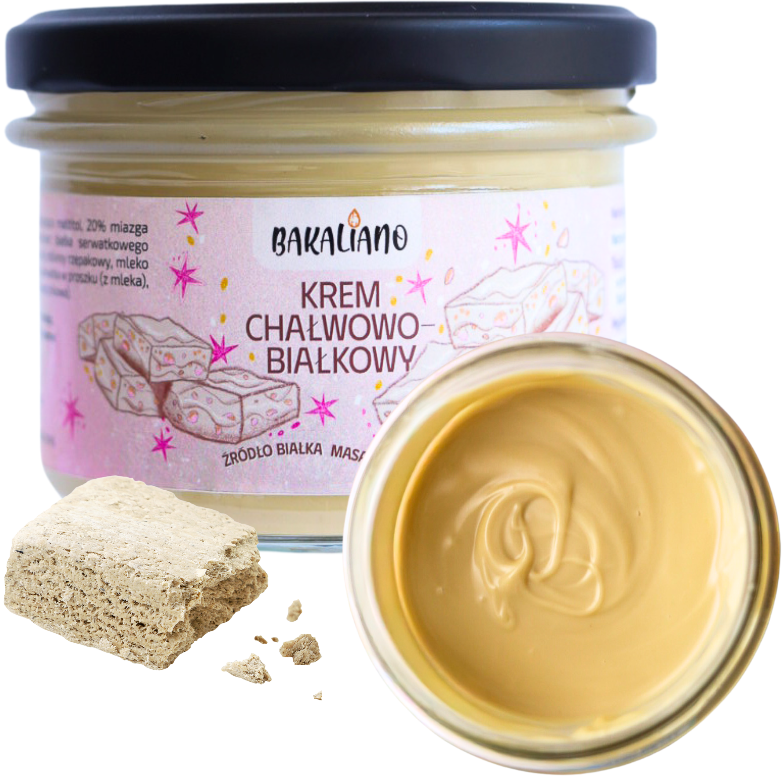 Krem chałwowo-białkowy 200g